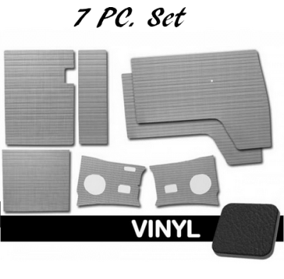 1963 - 1967 VW Bus 7-Pc. Smooth Vinyl Door Panel Kit