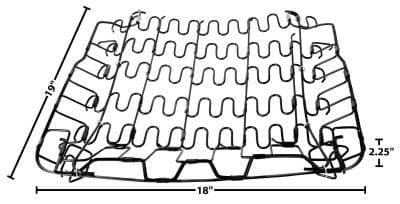 Replacement Seat Front Bottom Spring for 1965 - 1967 Mustang, 1966-77 Bronco