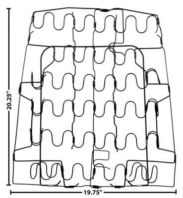 1967 - 69 Camaro Replacement Seat Back Springs