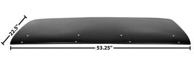 Replacement Trunk Lid for 1967 - 1969 Camaro w/Spoiler Holes