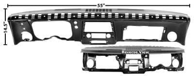 Complete Steel Dash Panel for 1967 Camaro, Firebird