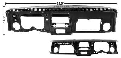 Complete Steel Dash Panel for 1968 Camaro, Firebird