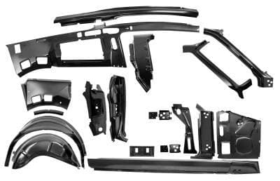 Quarter/Door Frame Assembly Kit for 1967 - 1968 Mustang Fastback