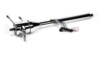 Ididit Universal 35" Tilt Floor Shift Steering Column with id.CLASSIC Ignition - Chrome