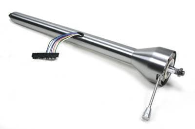 Ididit Universal 28" Straight Floor Shift Steering Column - Paintable Steel. 