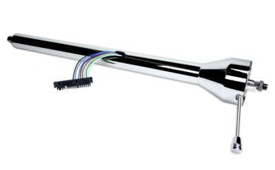 Ididit Universal 35" Straight Floor Shift Steering Column - Chrome