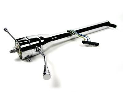 Ididit  Universal 33" Straight Column Shift Steering Column - Chrome 