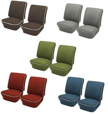 1965-67 VW Volkswagen Bug Beetle OEM Classic Style Seat Upholstery, Front Only