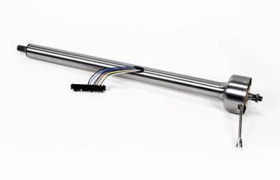 Ididit 35" Straight Classic Floor Shift Steering Column - Paintable Steel