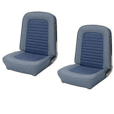Standard Upholstery for 1966 Mustang Coupe Rear Bench Seat - Med. Blue