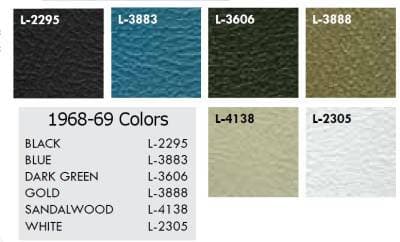 1969 Nova Rear Quarter Panel Set, Your Choice of Color