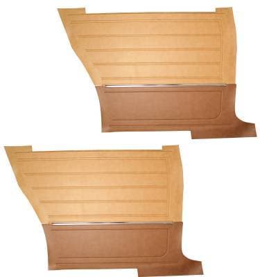 1965 Chevelle Coupe Pre-Assembled Rear Quarter Panels - Two Tone