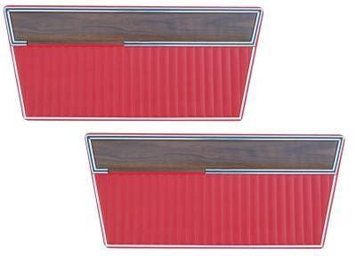 1968 - 77 Ford Bronco Door Panel Set - with Woodgrain Trim