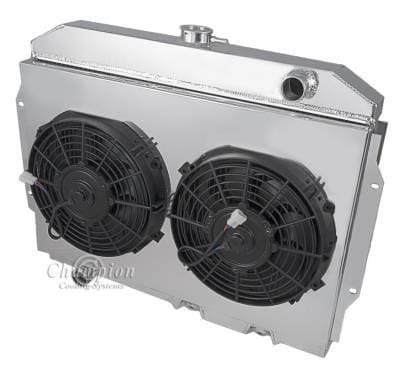 Champion 3 Row Aluminum Radiator Combo for 1967 - 1974 AMC Various Models CC407