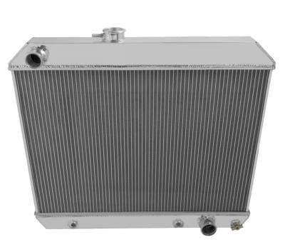 Three Row All Aluminum Radiator + Fan and Relay for 1964-1965 Pontiac Tempest, GTO, LeMans CC1678