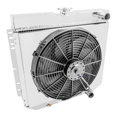 Champion Three Row Aluminum Radiator Combo for 1963 to 1970 Ford Mustang, Cougar, Fairlane CC340