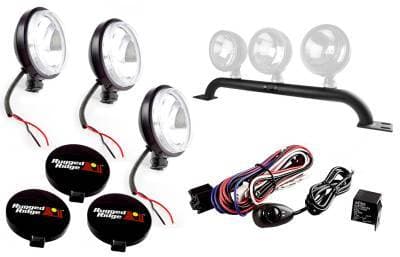 Front Bumper Light Bar Kit, 97-06 Jeep Wrangler