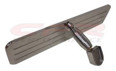 Rear View Mirror Universal Fit for Ford, Chevy, Mopar Ball-Milled Billet Aluminum