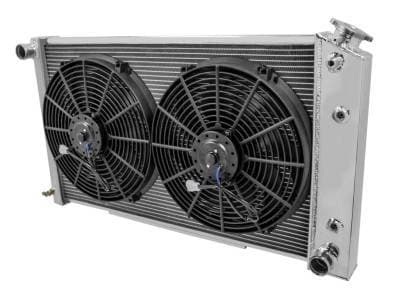 Champion Three Row All Aluminum Radiator 1968-1985 GM, Chevy, Buick, Olds, Pontiac CC161-Combo