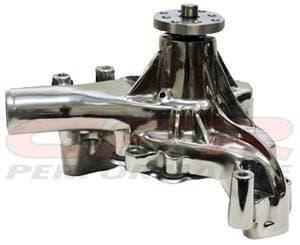 Chevy Small Block High Volume Long Water Pump 1969 to 1984 Polished
