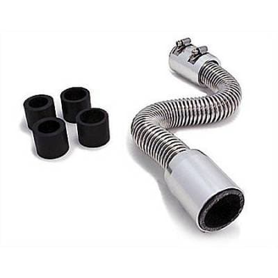 12" Chrome Radiator Hose Kit