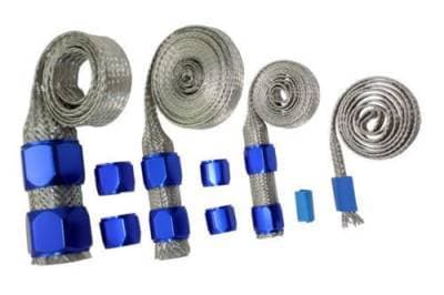 Blue Braided Hose Sleeve Kit