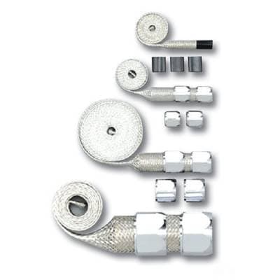 Chrome Braided Hose Sleeve Kit