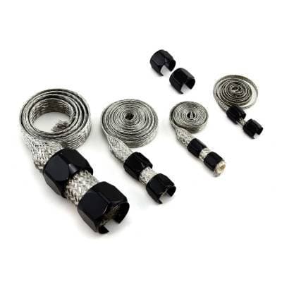 Black Braided Hose Sleeve Kit