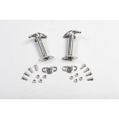 Hood Catch Kit, Stainless Steel; 46-95 Jeep CJ/Wrangler YJ