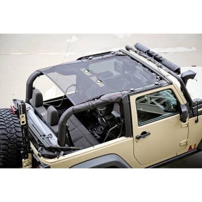 Eclipse Sun Shade, Black, 2 Door; 07-16 Jeep Wrangler JK