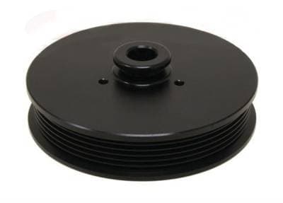 Power Steering Pulley for 5.0 Mustang 1979 to 1993 Anodized Black Billet Aluminum