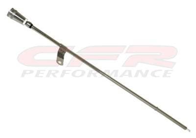 1965-90 CHEVY BIG BLOCK ENGINE OIL DIPSTICK - CHROME W/ BILLET ALUMINUM HANDLE