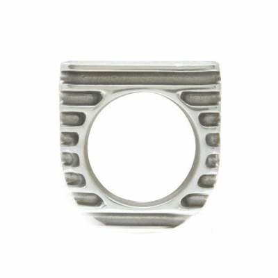 Vintage Style Finned Single Gauge Billet Instrument Bezel