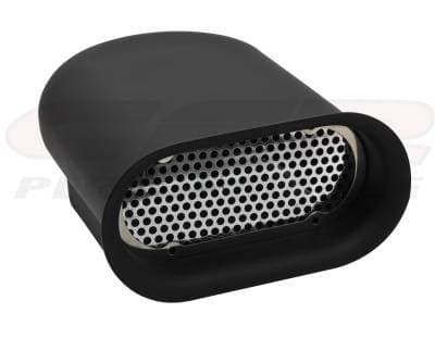 Hilborn Style Single Hood Scoop, Powder Coated Black