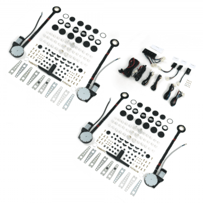 4-Door Universal Power Window Kit with 7 Switches