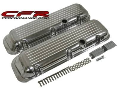 1965-95 Chevy Big Block 396-427-454-502 Short Aluminum Ball-Milled Valve Covers