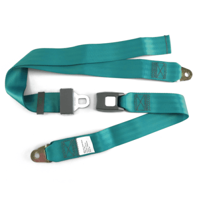 2 Point Aqua Lap Seat Belt, Standard Buckle, Pair