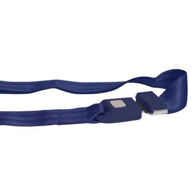 2 Point Dark Blue Lap Seat Belt, Standard Buckle, Pair