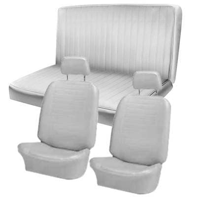 1972 -74 VW Karmann Ghia Sedan Original Seat Upholstery, Front and Rear Seats