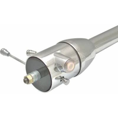 32" White Push Button Start Chrome Steering Column Floor Shift from Helix