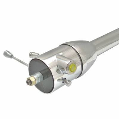 32" Yellow Push Button Start Chrome Steering Column Floor Shift from Helix