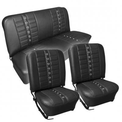 1958-64 VW Volkswagen Bug Beetle Sedan Sport X Seat Upholstery, Front and Rear