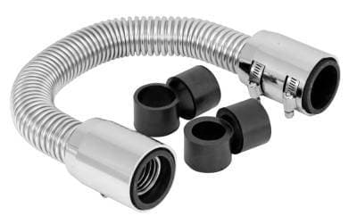 36" Universal Chrome Radiator Hose Kit