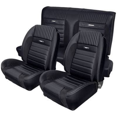 Deluxe Pony Sport R Upholstery for 1964 1/2 - 1966 Mustang Coupe w/Bucket Seats Front/Rear