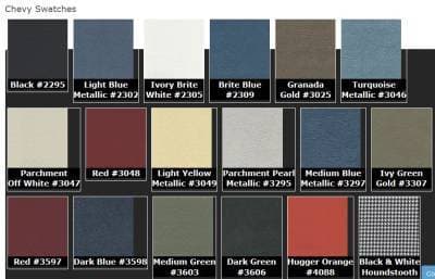 1969 Camaro Coupe Standard Folding Rear Bench Seat Upholstery