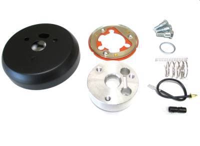 Three-hole Black Billet Steering Wheel Adapter