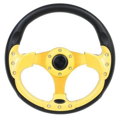 12.5" Yellow Pursuit Performance Steering Wheel