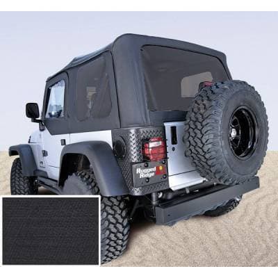 XHD Soft Top, Black, Tinted Windows; 97-06 Jeep Wrangler TJ