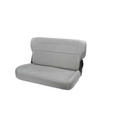 Fold and Tumble Rear Seat, Gray; 76-95 Jeep CJ/Wrangler YJ