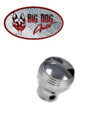 1/8" Round Vintage Polished Billet Dash Knob